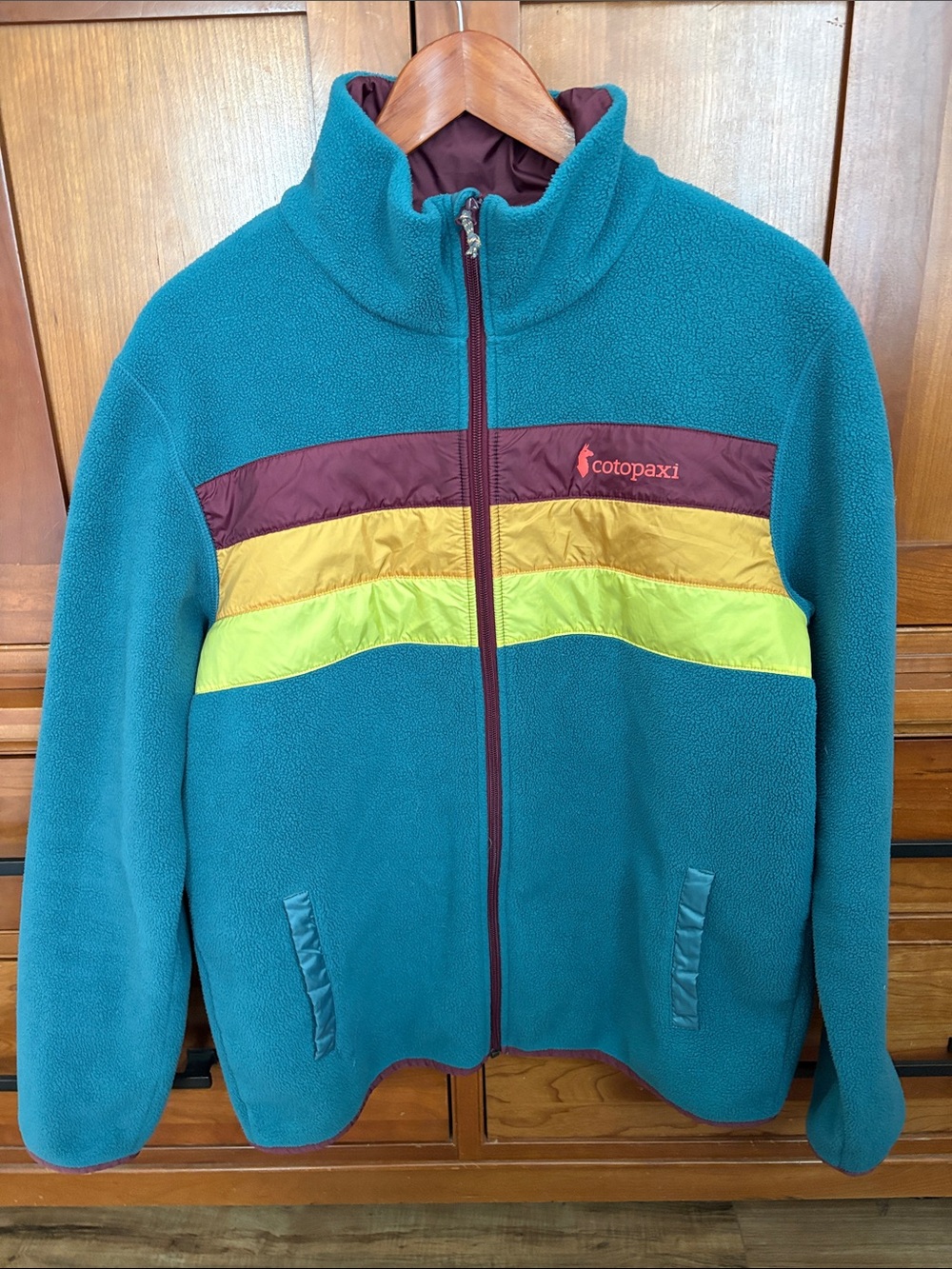cotopaxi Teal Fleece teca Jacket